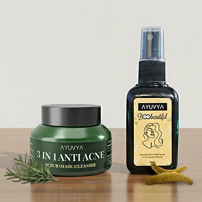 Ayuvya 3 in 1 Anti-Acne and Boobeautiful Combo
